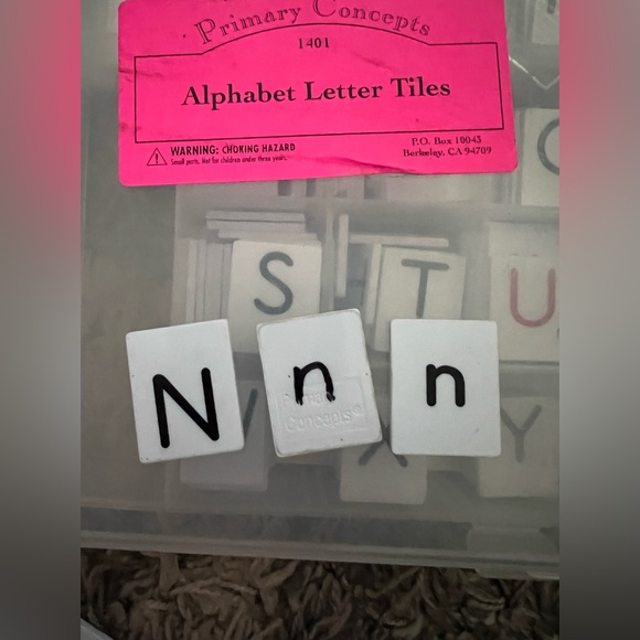 Primary Concepts Educational Alphabet Tiles & Holder Case Lot Of 388 Homeschool - Picture 8 of 14